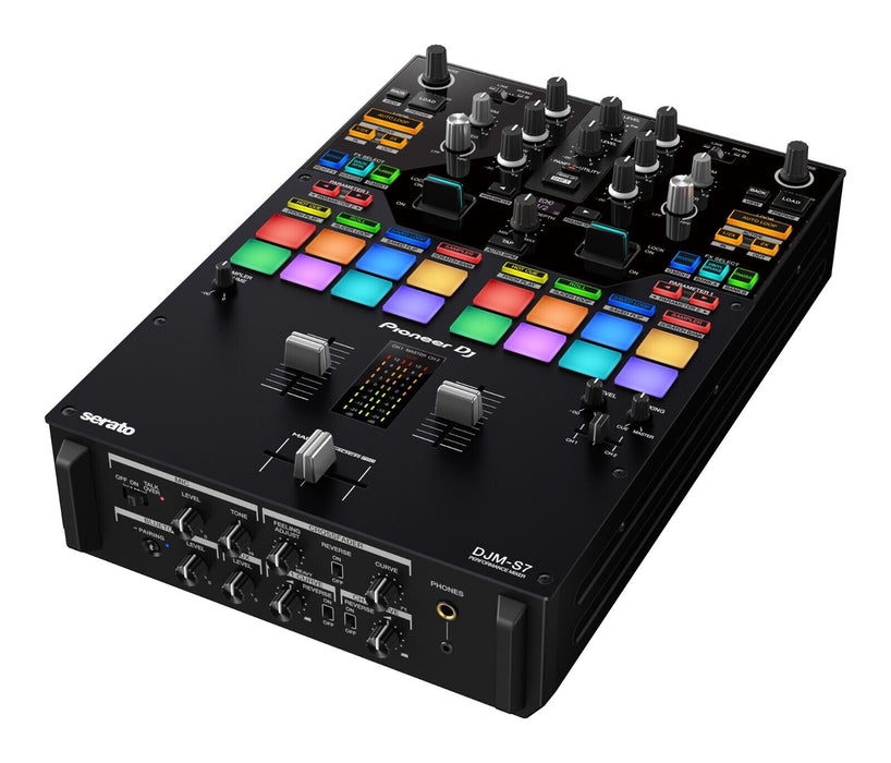 Pioneer DJ DJM-S7 Scratch Style DJ Mixer + Odyssey Base 2 Top Streemline Eva Case