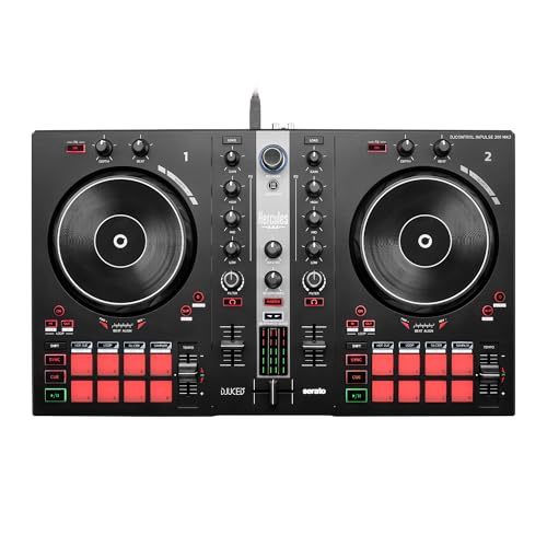 Hercules DJ Essential Kit with DJControl Inpulse 300 MK2 Controller, Monitors, and Headphones