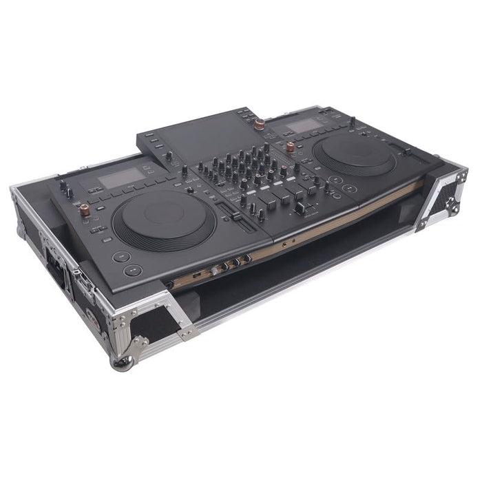 ProX ATA Flight-Style Road Case for Pioneer Opus Quad DJ Controller (Black and Silver)