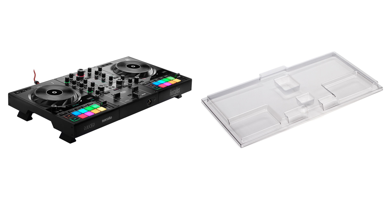 Hercules DJControl Inpulse 500 2-Deck USB DJ Controller (Black) + Decksaver Cover