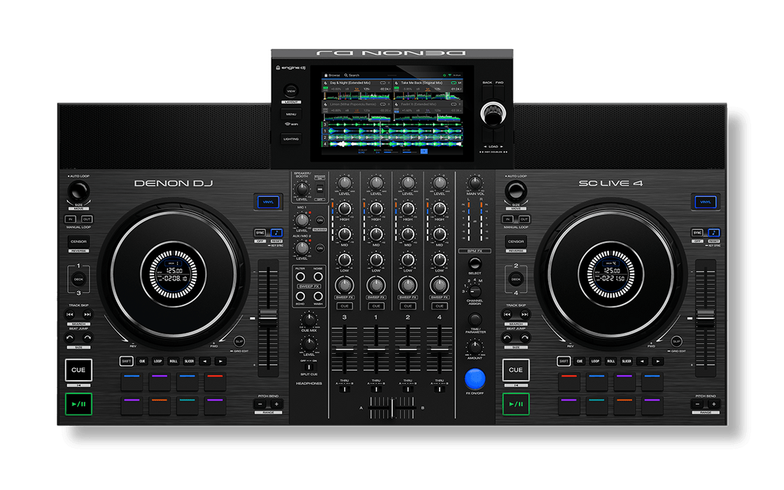 Denon DJ SC Live 4-Standalone Controller and 4-Channel Mixer + Magma Carry-Lite DJ-Case XXL Plus