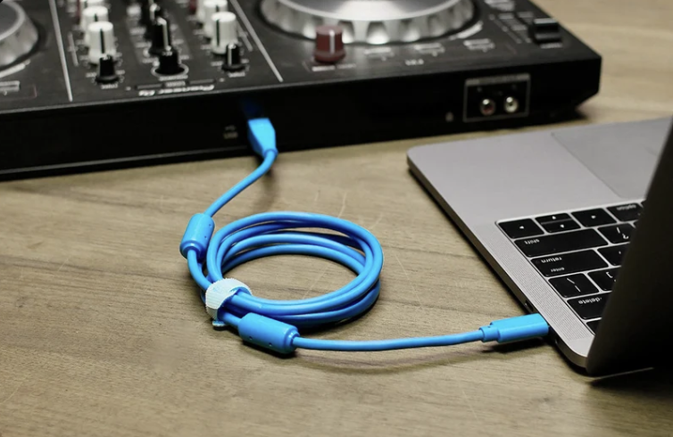 DJ TechTools Chroma Cables USB-C to USB-B Cable, Green
