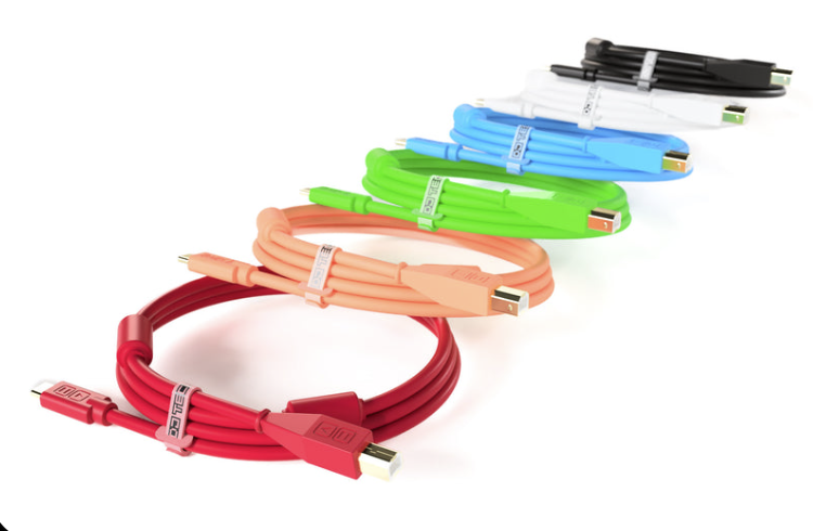 DJ TechTools Chroma Cables USB-C to USB-B Cable, Green