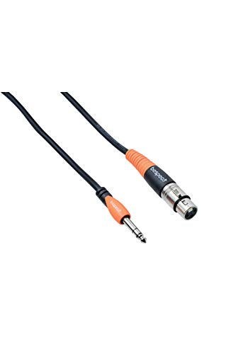 Bespeco Silos Series 20-Feet Microphone Cable with Female XLR Connector to 1/4-Inch Balanced Jack