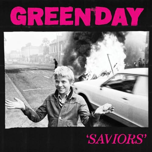 Green Day Saviors - Exclusive Limited Edition - Tricolor Black White Hot Pink Vinyl LP