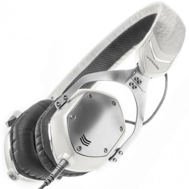 V-MODA XS On-Ear Folding Design Noise-Isolating Metal Headphone (White Silver) (Open Box)