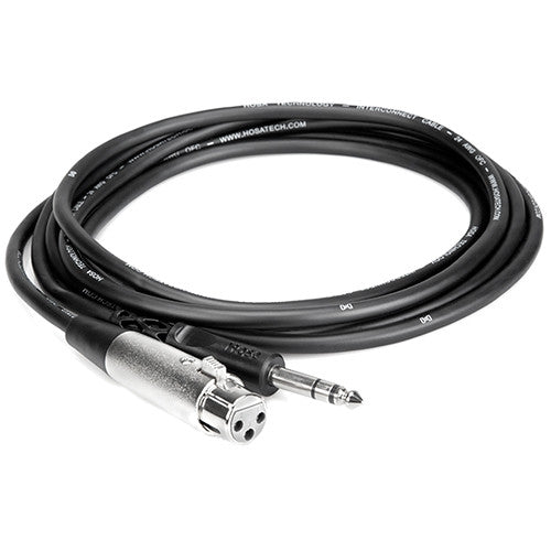 Hosa Technology Stereo 1/4" Male to 3-Pin XLR Female Interconnect Cable - 3