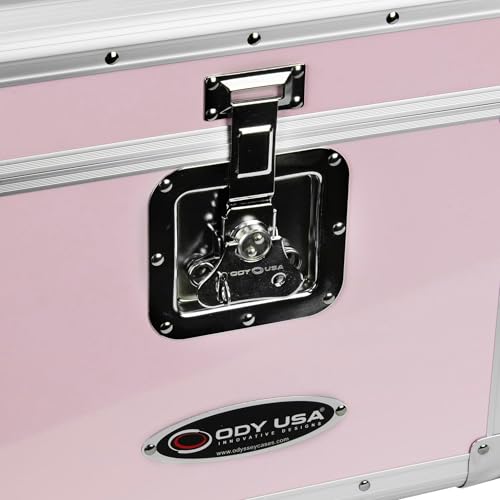 Odyssey Krom Series Pink Record / Utility Case For 70 12" Vinyl Records Lps