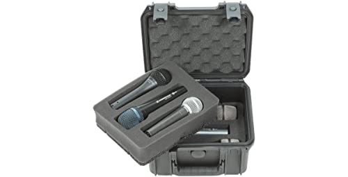 SKB 3I-0907-MC6 Injection-Molded Waterproof Case for Six Microphones - Black (Open Box)