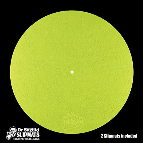 Stokyo: Dr. Suzuki 12'' Slipmats Mix Edition - TENNIS BALL YELLOW (Pair) (Open Box)