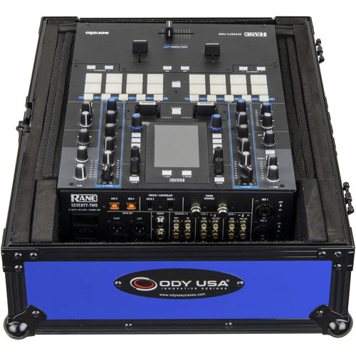 Odyssey Innovative Designs Universal 12" Format Extra Deep DJ Mixer Case (Black on Blue) (Open Box)