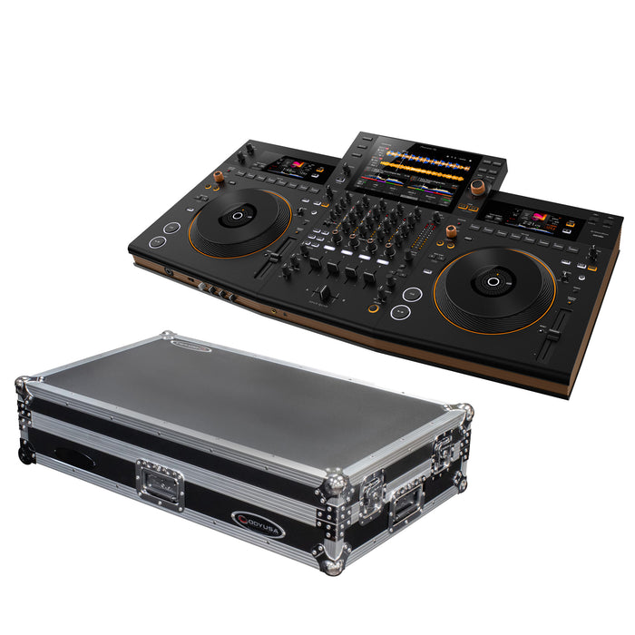 Pioneer DJ OPUS-QUAD Professional 4-Channel All-in-One DJ System (Black) + Odyssey Pioneer DJ OPUS-QUAD 1U Flight Case