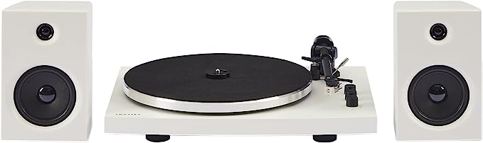 Crosley T150 Turntable with Speakers, White