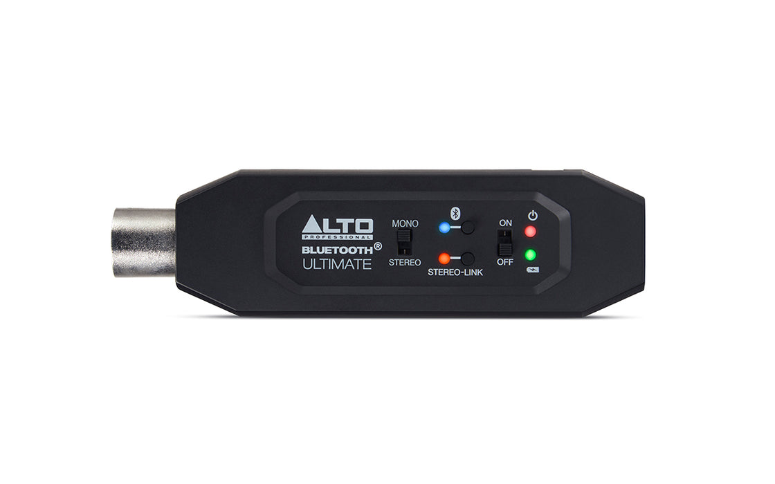 Alto Professional Bluetooth Ultimate - XLR Equipped Rechargeable Stereo Bluetooth Receiver For Mixing Desk / Audio Mixer Setups and Active PA systems (Open Box)