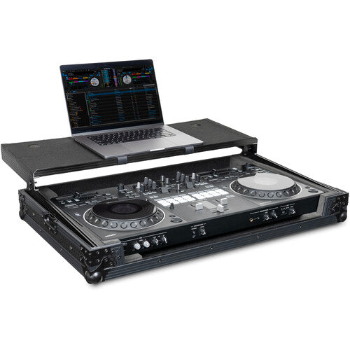 Headliner Pitch Black Flight Case DJ Controller Case for Pioneer DDJ-REV5 with Laptop Platform (All Black)