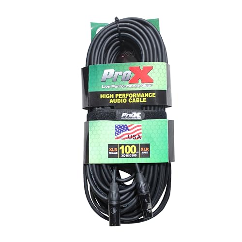 Prox XC-MIC100 100 Ft. Balanced XLR-F to XLR-M High Performance Microphone Cable