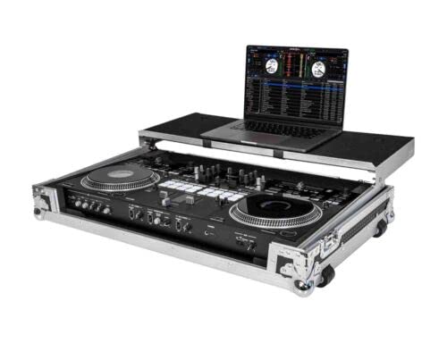 Headliner Flight Case with Laptop Platform and Wheels for Pioneer DJ DDJ-REV7