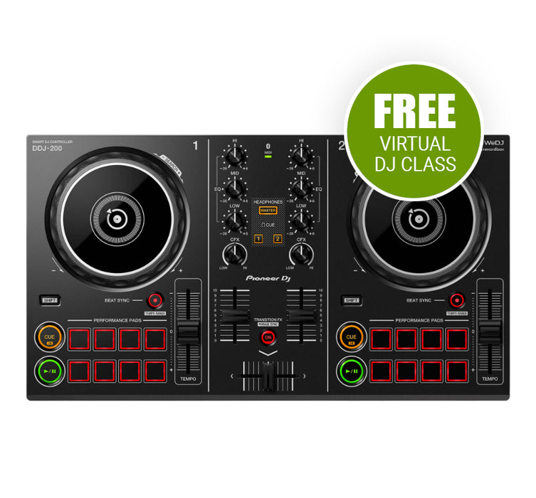 Pioneer DJ DDJ-200 + Free 30 Minutes DJ Class