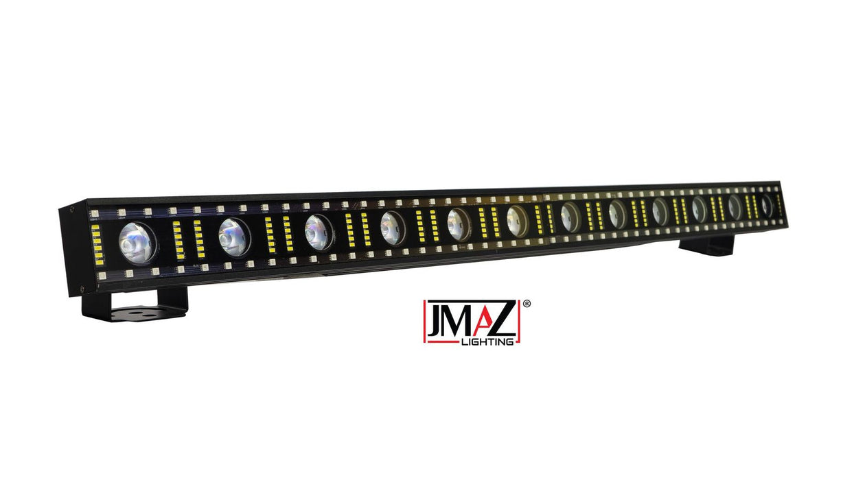 JMAZ JZ1021 Light Bar PIXL FX BAR 5050, LED Effect Bar With 12 Warm White, 96 Tri-Color, and 144 Ultra White LEDs (Open Box)