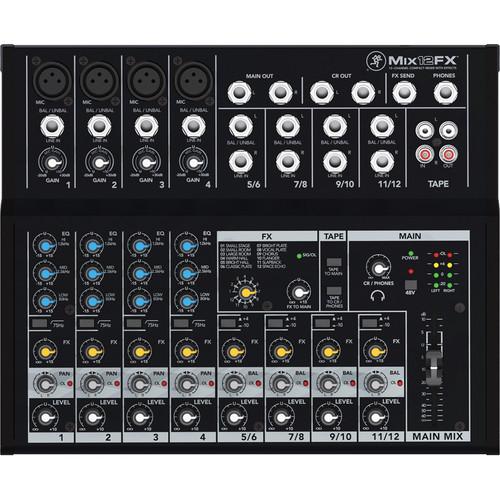 Mackie Mix12FX - 12-Channel Compact Mixer with Effects (Open Box)