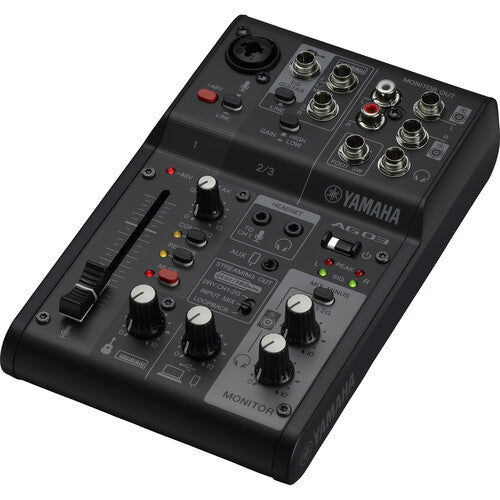 Yamaha AG03MK2 3-Channel Mixer & USB Audio Interface (Black) (Open Box)