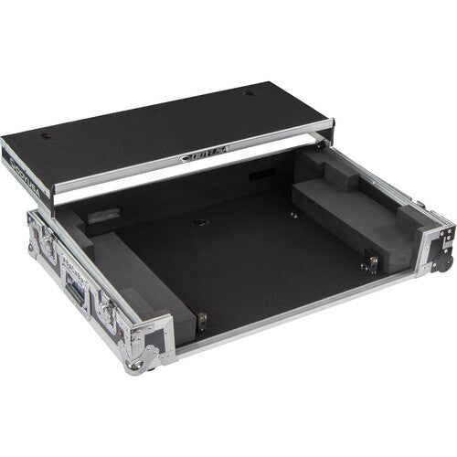 Odyssey DDJ-FLX10 Flight Case with Glide-Style Laptop Platform and Corner Wheels (Black/Silver) (Open Box)