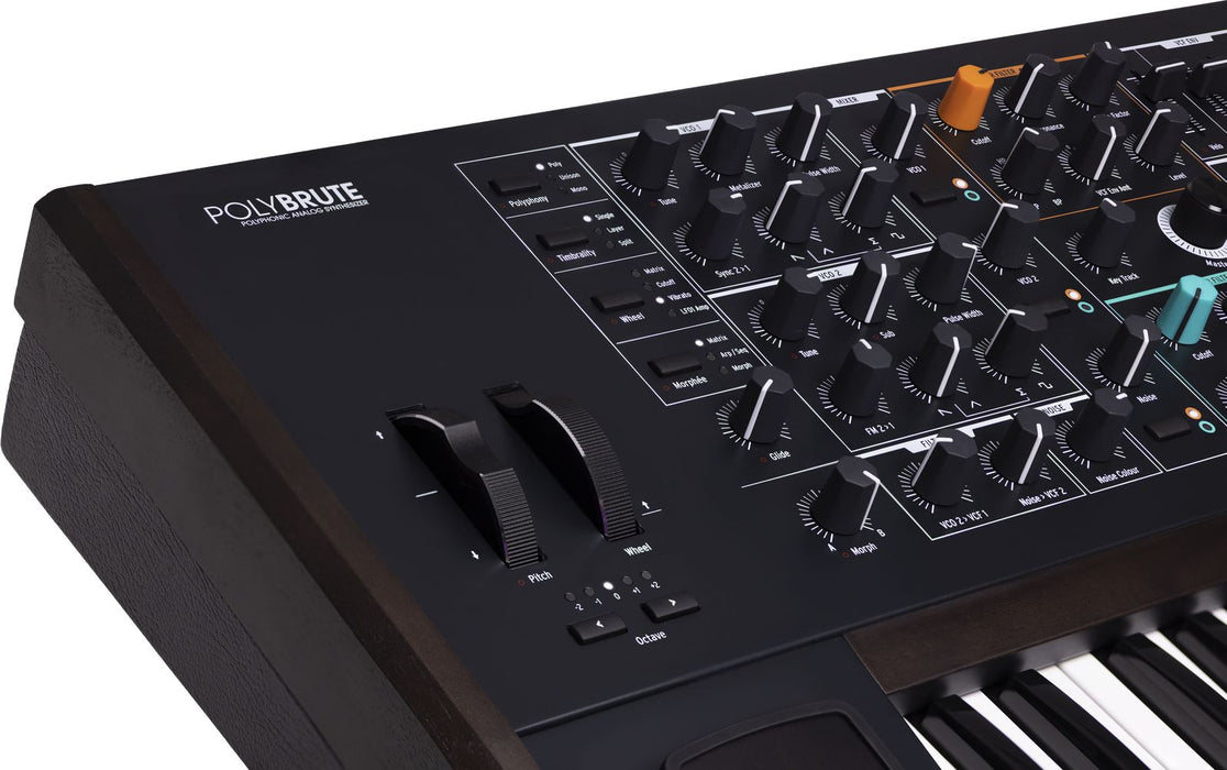 Arturia PolyBrute 6-Voice Polyphonic Morphing Analog Synthesizer - Noir, Limited Edition (Open Box)