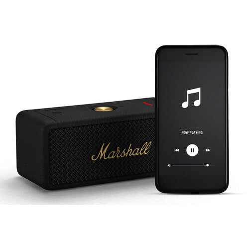 Marshall Emberton II Portable Bluetooth Speaker, Black & Brass