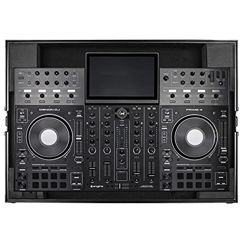 Odyssey Denon Prime 4 Low-Profile Flight Case (Black-Anodized Hardwire)