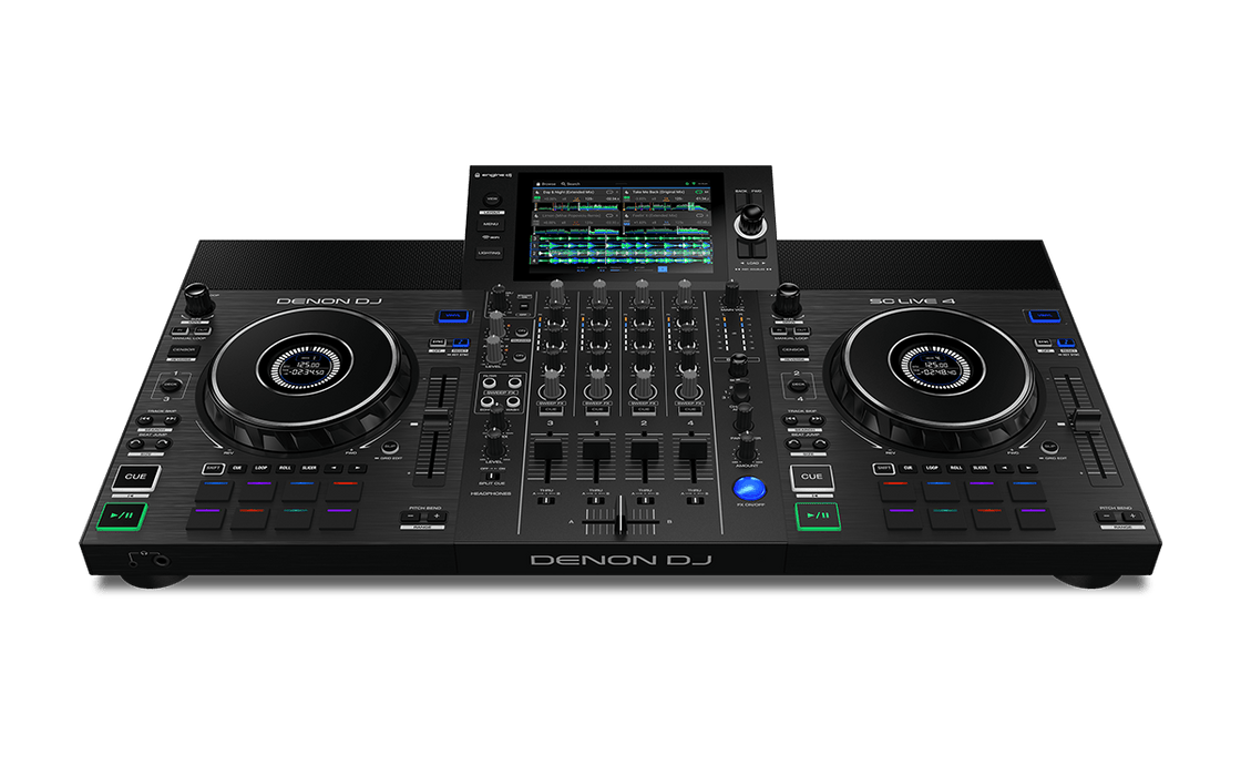 Denon DJ SC Live 4-Standalone Controller, 4-Channel Mixer, Amazon Music Unlimited Streaming, Wi-Fi, Speakers, Serato DJ & Virtual DJ Compatible (Open Box)