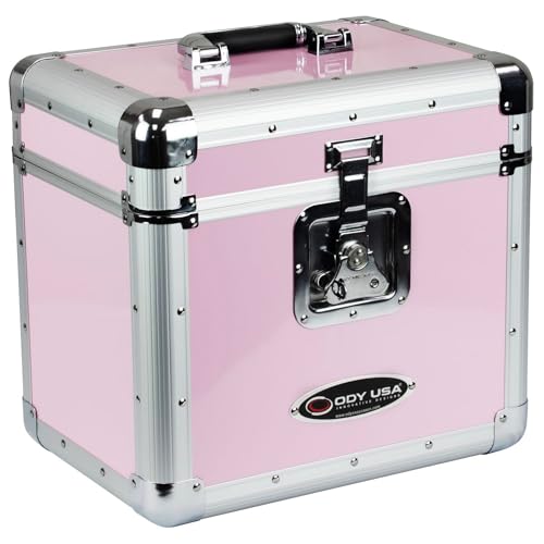 Odyssey Krom Series Pink Record / Utility Case For 70 12" Vinyl Records Lps