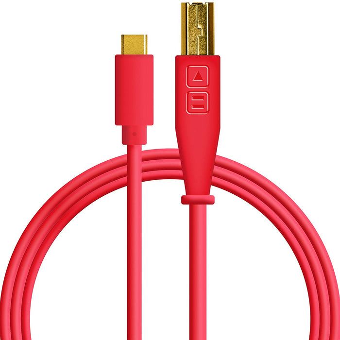 Chroma Cables Audio Optimized USB-C to USB-B Cable Red (Open Box)