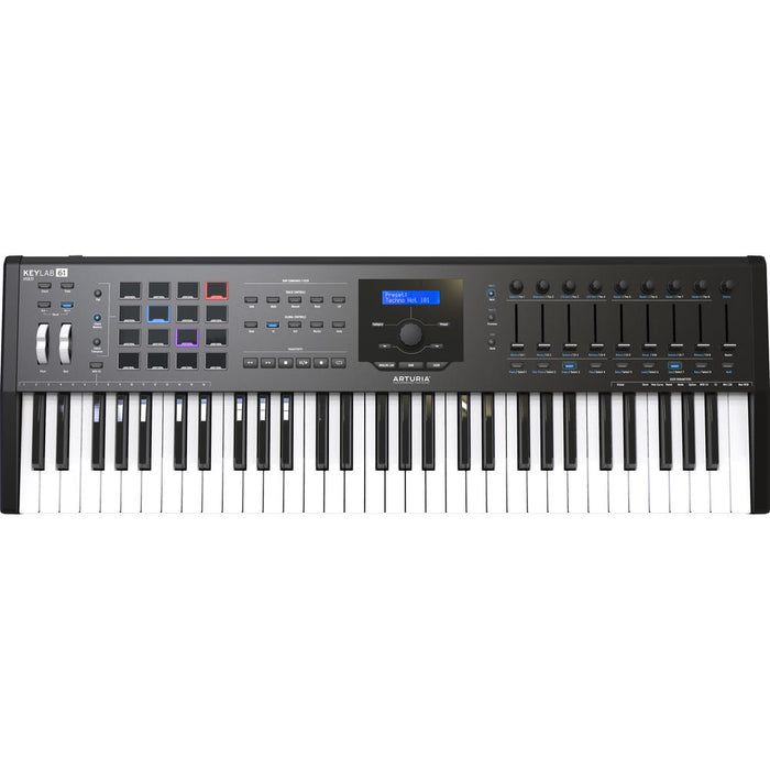 Arturia KeyLab MKII 61 Professional MIDI Controller and Software (Black) (Open Box)