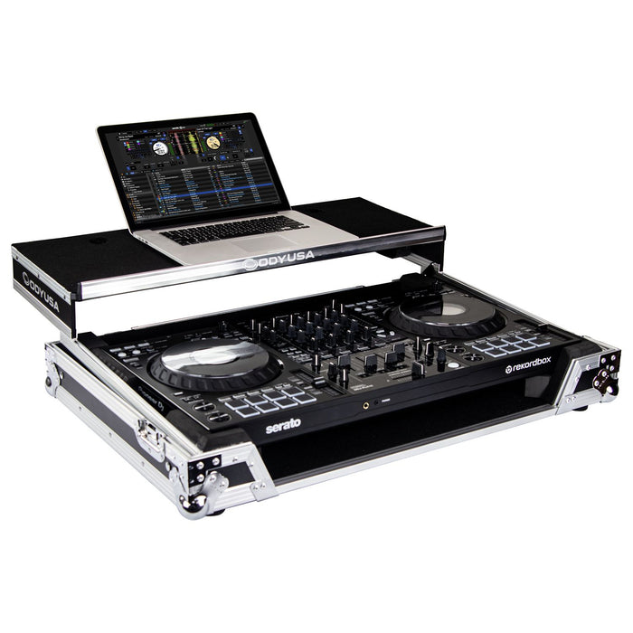 Odyssey FZGSFLX10WM DJ Flight Case with Glide Style Laptop Platform and Wheels for Pioneer DDJ-FLX10 (Open Box)