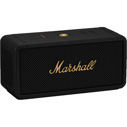 Marshall Middleton Portable Bluetooth Speaker, Black and Brass