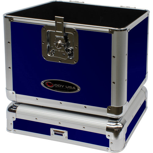 Odyssey Krom Series KLP2 Stackable Record/Utility Case (Blue) (Open Box)