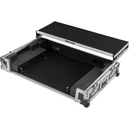 Odyssey DDJ-FLX10 Flight Case with Glide-Style Laptop Platform and Corner Wheels (Black/Silver) (Open Box)