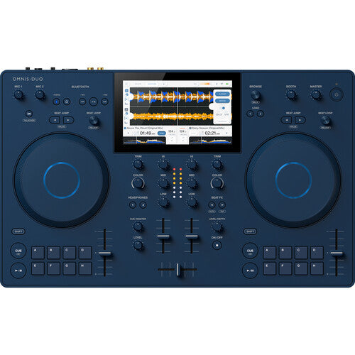 AlphaTheta OMNIS-DUO Portable Battery-Powered All-in-One DJ System with Bluetooth (Open Box)