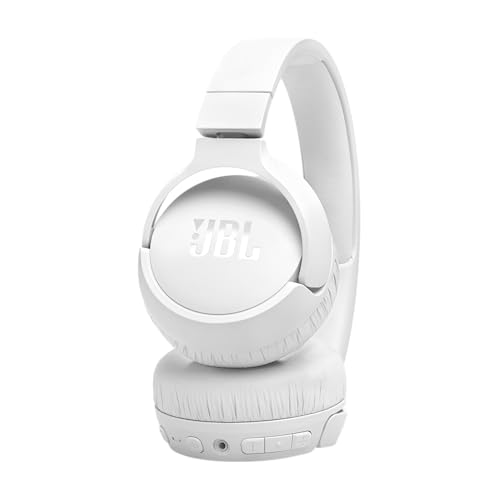 JBL Tune 670NC Wireless Noise-Cancelling On-Ear Headphones (White)