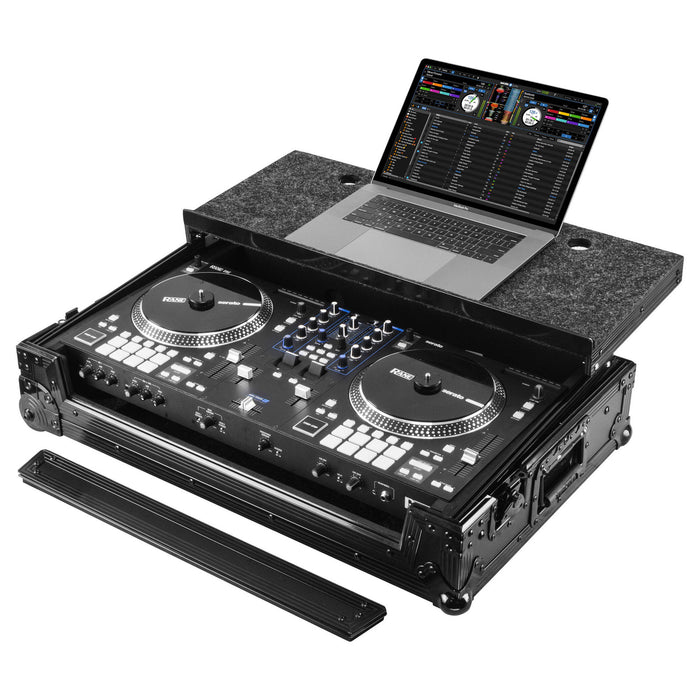 Odyssey Rane One Flight Case in Black with Patented Glide Platform and Corner Wheels (Open Box)