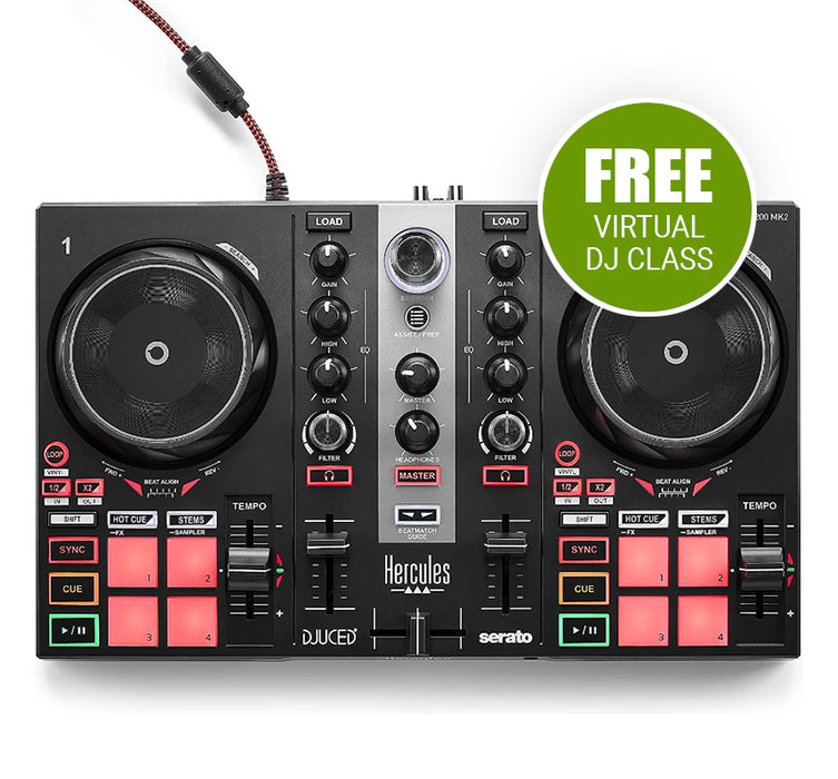 Hercules DJControl Inpulse 200 MK2 + Free 30 Minutes DJ Class