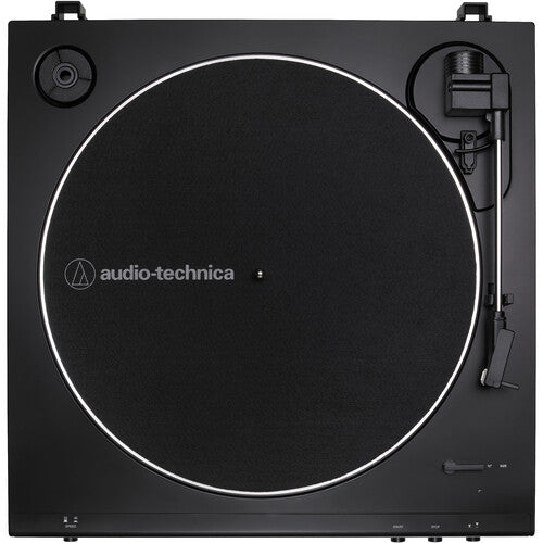 Audio-Technica Consumer AT-LP60XBT-USB-BK Fully Automatic Two-Speed Stereo Turntable with Bluetooth & USB (Black) (Open Box)