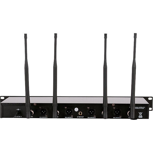 American DJ WM-419 Four-Channel UHF Wireless Handheld Microphone System (540 to 590 MHz) (Open Box)