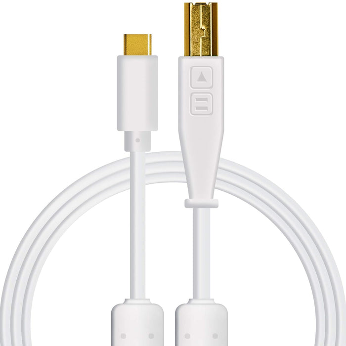 Chroma Cables Audio Optimized USB-C to USB-B Cable White (Open Box)