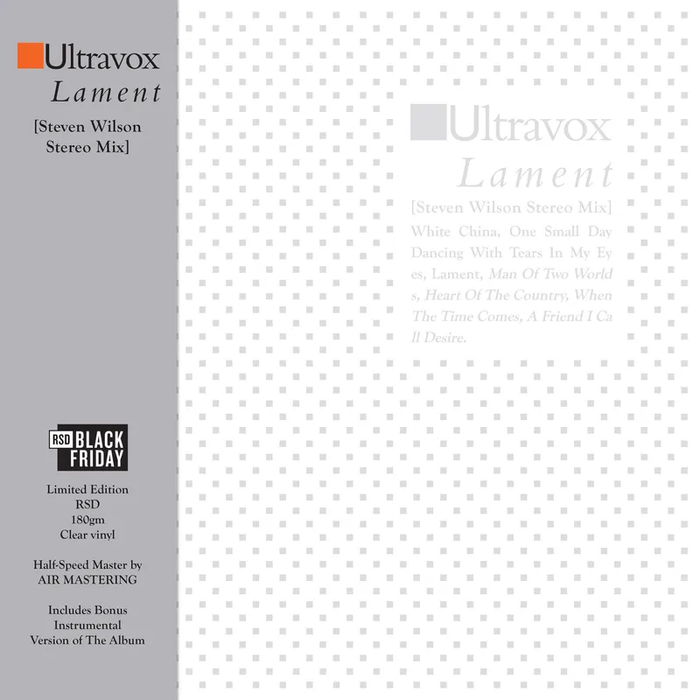 Ultravox- Lament [Steven Wilson Stereo Mix] -Vinyl LP(x2)- RSD BF 2024