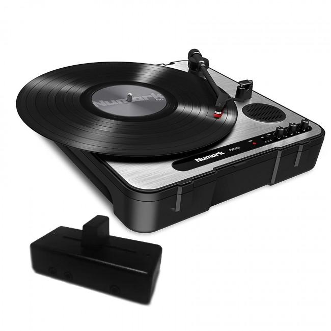 Numark PT01 USB Portable Turntable with Jesse Dean JDDX2R Fader