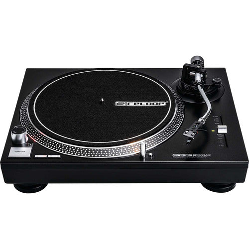 Reloop RP-2000 MK2 Quartz-Driven DJ Turntable, Metallic Black (No Box)