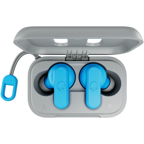 Skullcandy Dime 2 In-Ear Wireless Earbuds, Grey/Blue (Open Box)