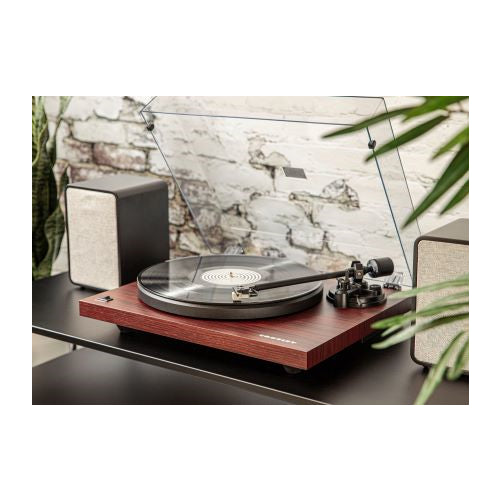 Crosley C6B-MA Belt-Drive Bluetooth Turntable Record Player with Adjustable Tone Arm, Mahogany