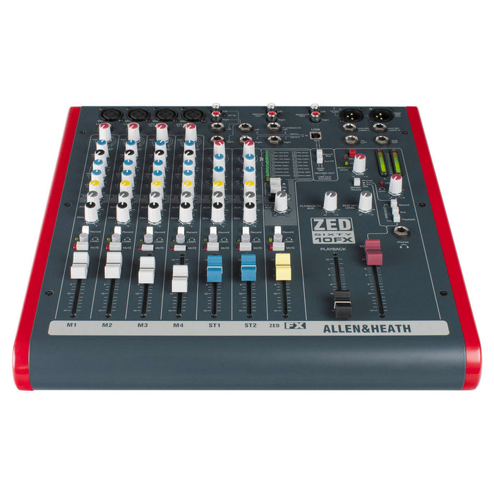 Allen & Heath ZED60-10FX - 6 Channel Mixer with Digital Effects and USB Connectivity (Open Box)